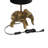 15.5''H Black Drum Shade With Novelty Elephant Base Table Lamp 