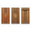 «Old Carved Wooden Door V», 3 pièces sur toile-2043184313-2043184316