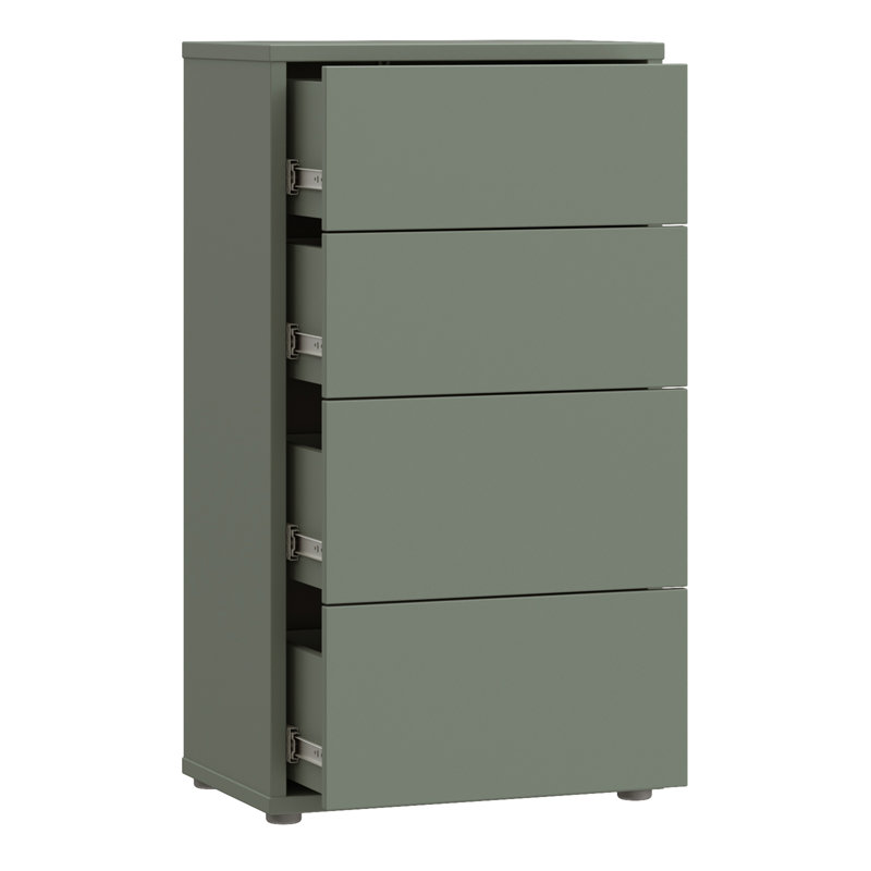 54.8 cm W Chest of 4 Drawers, Green