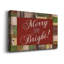 Merry And Bright, toile tendue avec châssis de qualité supérieure - prête à être accrochée-1353272635