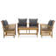 Chaise longue avec coussins 5 pièces Costanza-927072197