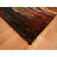 Tapis oriental noué à la main 9 pi 10 po x 14 pi 1 po en soie sari pure de conception moderne, doux au toucher