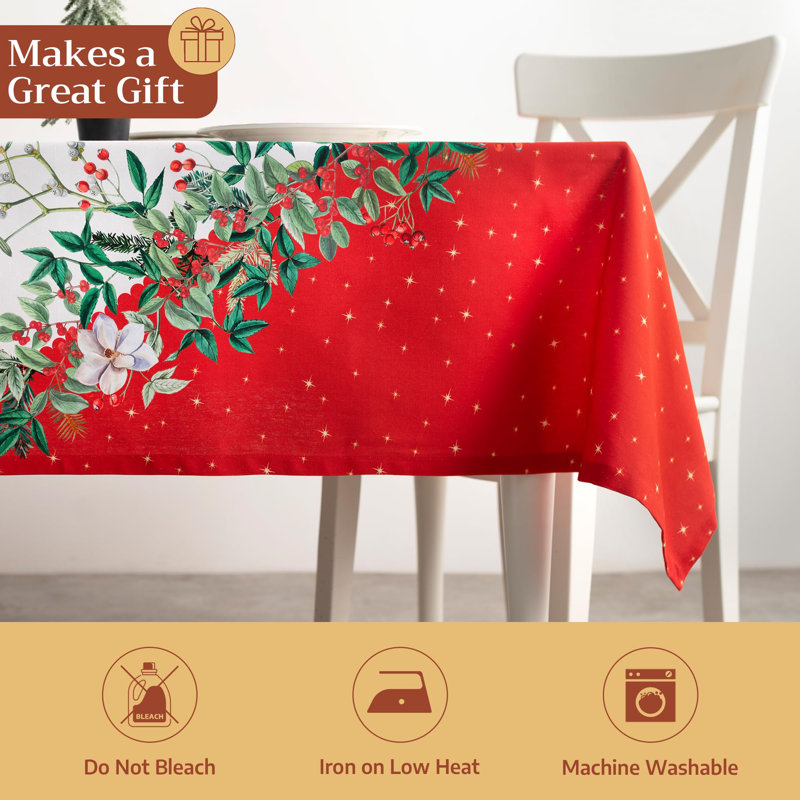 Maison d'Hermine Noel 100% Cotton Tablecloth - 70" x 140"