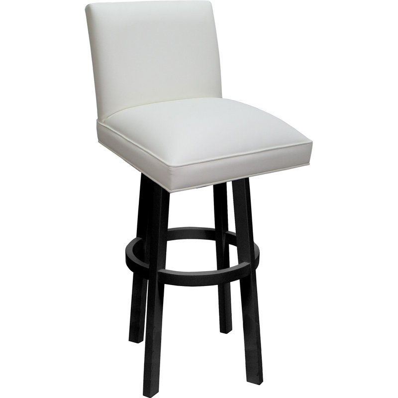 Ocean Vinyl , White Seat/Black Frame