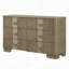 Commode de style transitionnel 1Pc avec 6 tiroirs de rangement