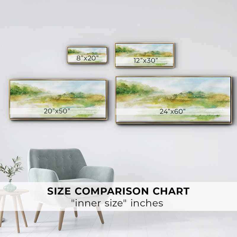 Dreamy Highland- Framed Canvas, 20" H x 50" W