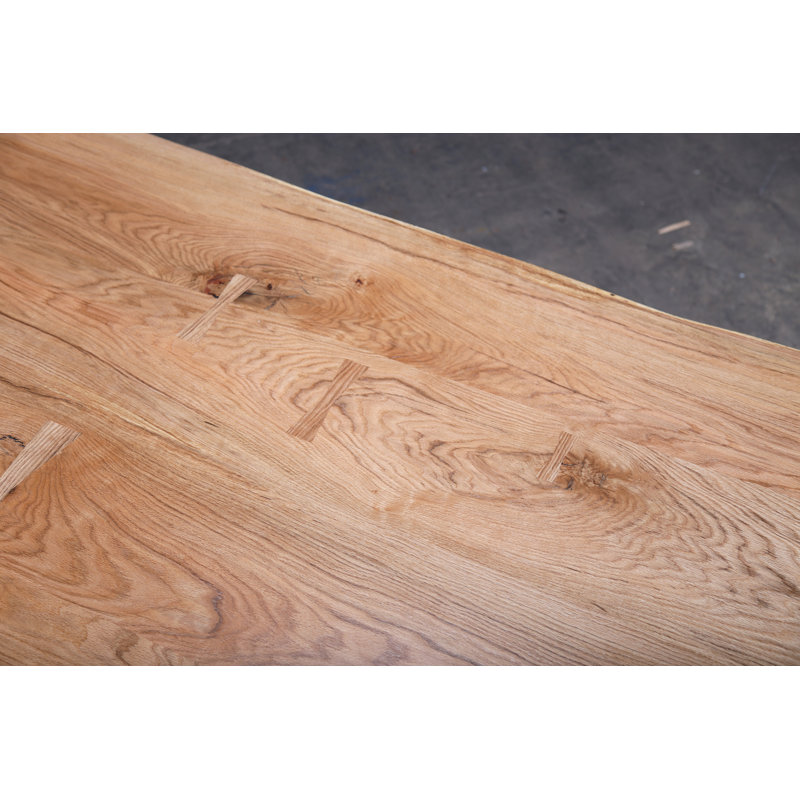 Solid Oak Dining Table, 30” H x 72” L x 38” W