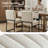 Chenille Upholstered Dining Chairs with Iron Leg Frame Side Chair (Set of 2)-2110205093