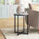 Hampstead Collection End Table - Modern Laminate Accent Table with Crisscross Frame
