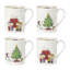 Lenox Peanuts Gang Mugs, Set Of 4, Assorted, Service For 4