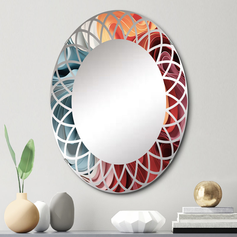 Chesterray - Miroir mural moderne ovale, 30 po x 20 po