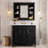 36" Single Bathroom Vanity with Top and Mirror Cabinet-1189878250