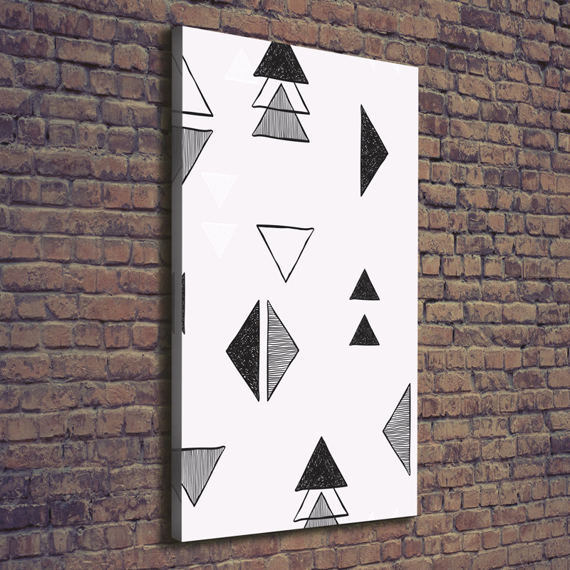 Triangles Background - Wrapped Canvas Print