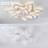 White Ceiling Fan With Lights Remote Control,  6 Speeds 3 Light Color Low Profile Flush Mount Ceiling Fan For Kitchen Bedroom-1040569901-1050425530