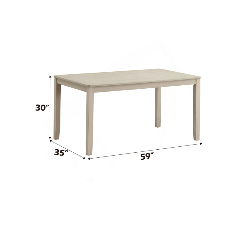 Ensemble de salle à manger 7 pièces Ferris avec chaises à dossier croisé et table rectangulaire Ferris