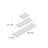 3 Piece Triangle Tiered Shelf with Adjustable Shelves-1910159202