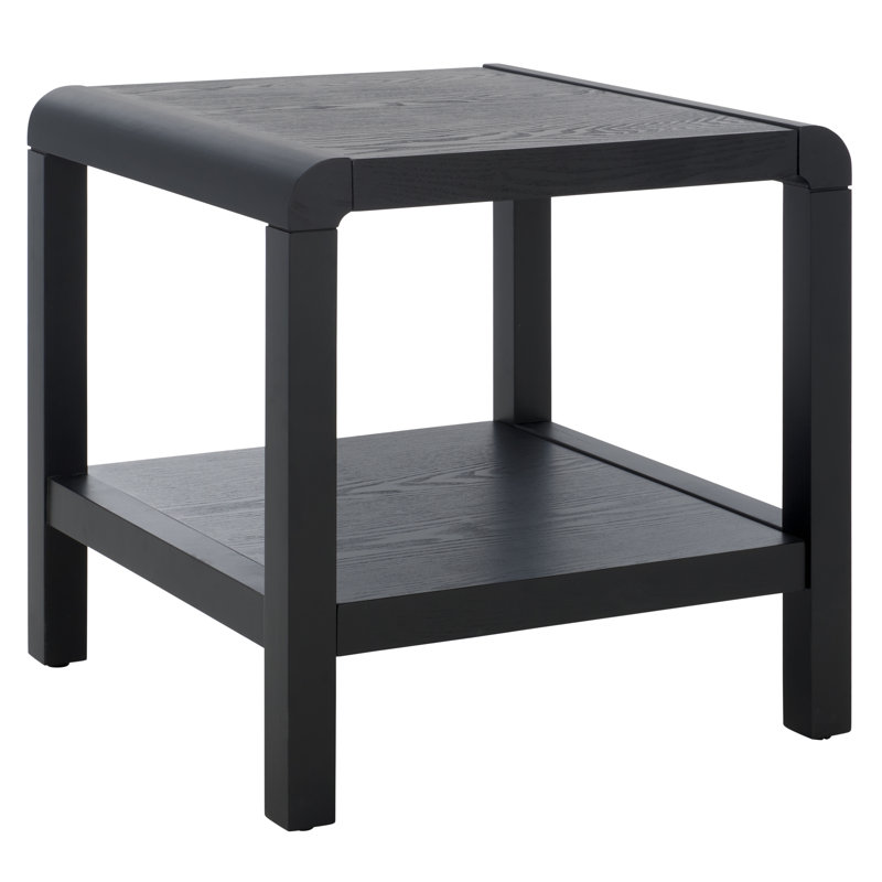 Table d'appoint à 1 tablette Merauke, Noir, noir, noir, noir