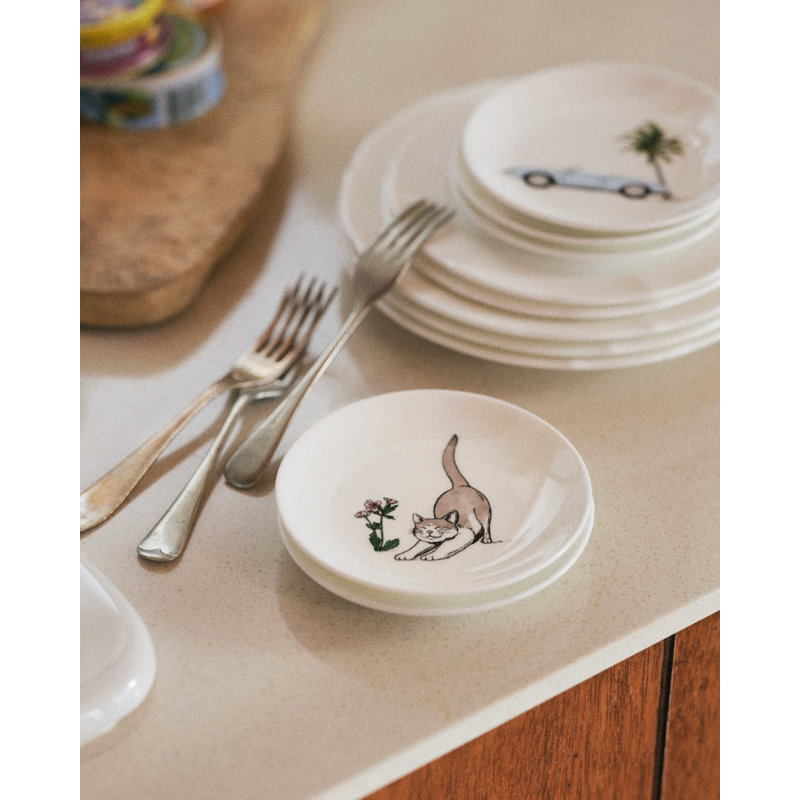 Thibaud Herem Objet 5" Plate (Cat)