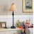 Iron Lace Table Lamp - Golden Ruby