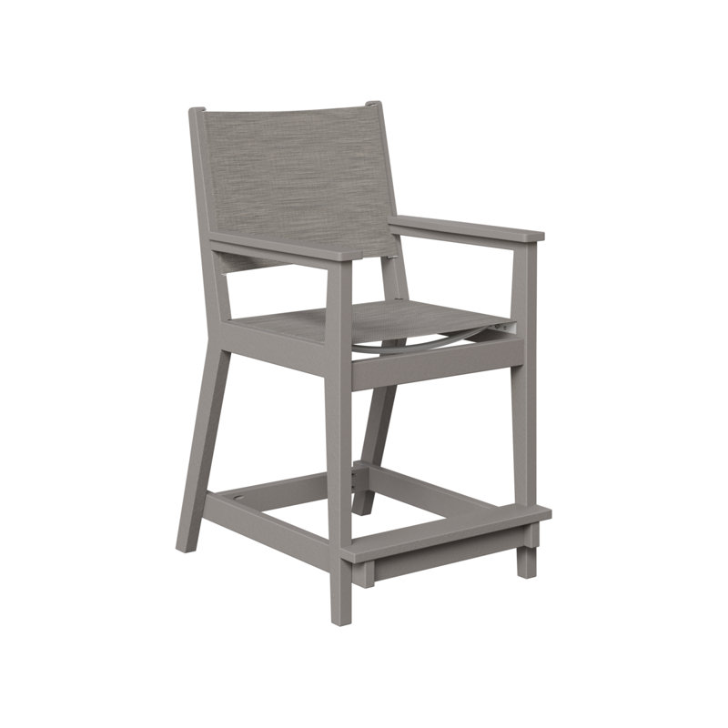 Chaise de comptoir berlinois berlinois berlinois, 23.5", Gris clair