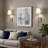 Modern Removable Battery Operated Wireless Fabric Shade Wall Sconce With Remote Control