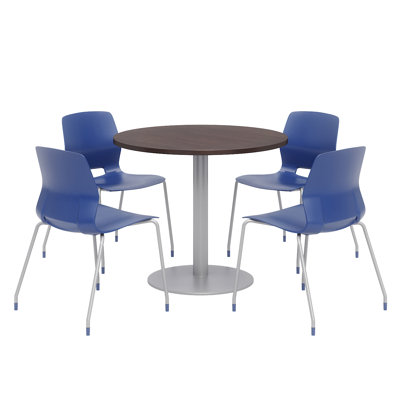 36" L Round Breakroom Table and Chair Set