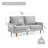 Marylene Fabric 68.5 in. Reception Loveseat-1041463511