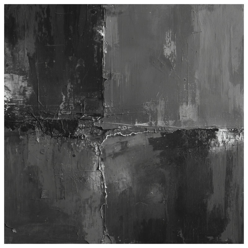 Rideaux de fenêtre abstraits monochromes texturés, voilages abstraits et voilages occultants - 1 panneau, Transparent