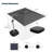 132" x 108'' Rectangle Cantilever Umbrella With Wheeled Base,Gray-139037529-93581369