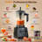 Professional Blender, Smoothies Blenders, PRASKY Max.2400Watts/1000Watts Blender and Grinder Combo 25000RPM Powerful Kitchen 68oz BPA Free 2 Containers Countertop Blenders Ice Crushing, Juice