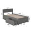 Lit plateforme en bois massif avec pied de lit et tiroirs de rangement Daurice-2130845823-2142729733