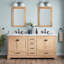 Quen 72" Freestanding Double Basin Vanity Set with Cabinet, Vanity Top, and Oval Undermount Sinks-233081537-232991332-232991335