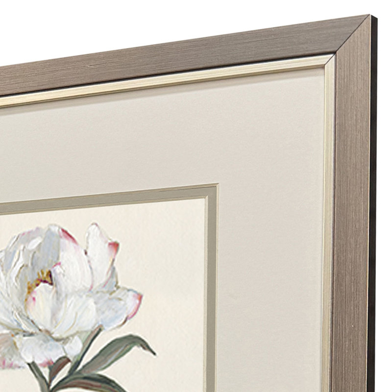 Pivoine grand, art encadré