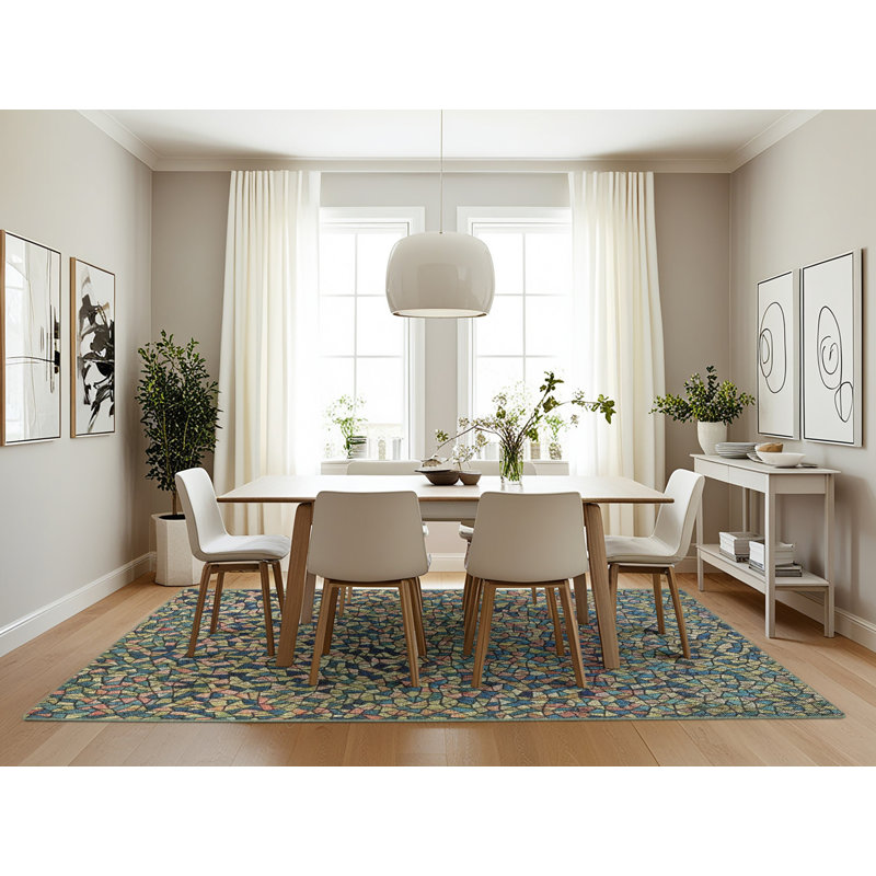 Tapis de zone d’olive à motifs Uncompahgre, Rectangle 7 pi x 10 pi