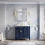 Armoire à pharmacie encastrée ou en saillie en aluminium avec miroir biseauté et tablette ouverte, 61 cm (L) x 76 cm (H).-1613713645-1613713633