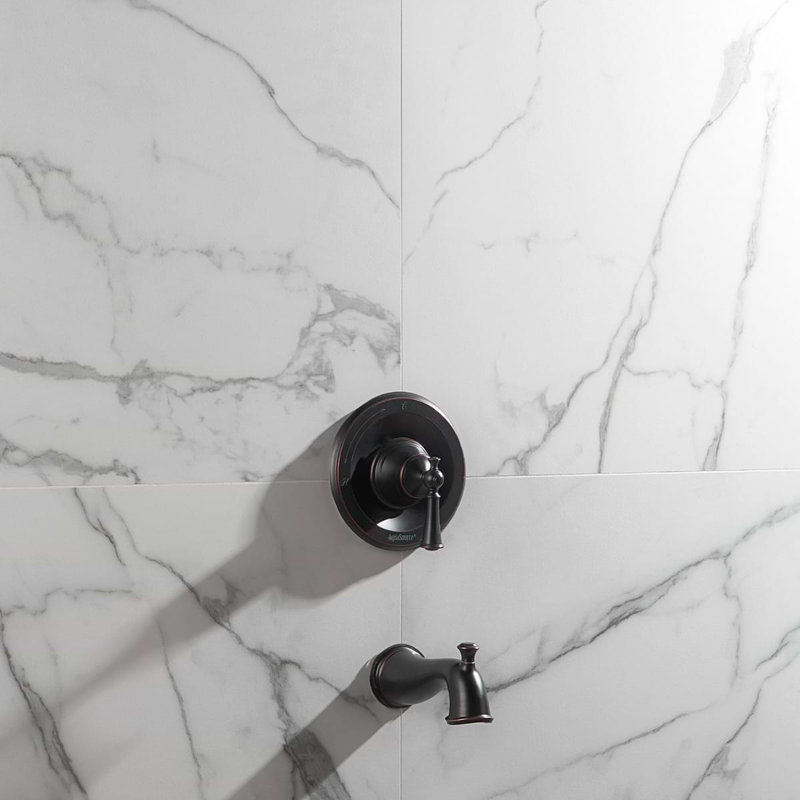 DreamStone 24x24 Matte Marble Look Porcelain Tile, Statuario Valley Matte