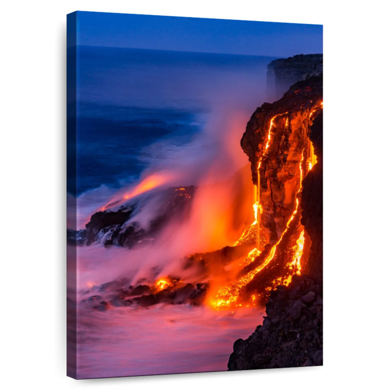 Chutes de lave d'Alvord Kilauea, H 24 po x l 16 po