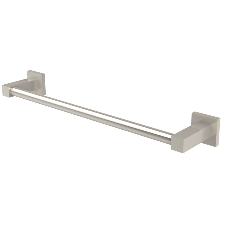 Barre à serviettes murale contemporaine Haranu, H 2 po x l 25,7 po x P 3,7 po, Nickel poli
