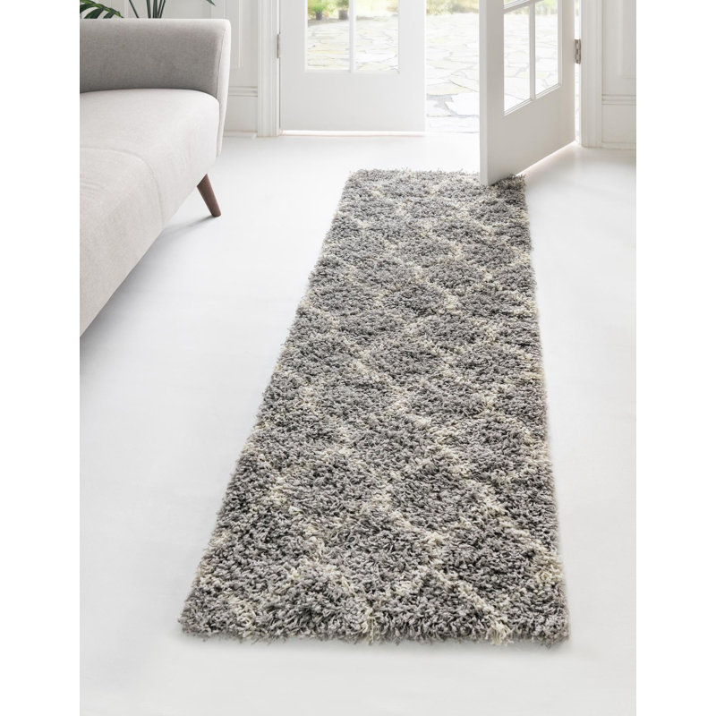 Geometric Indoor Rug, Runner 2' x 8'