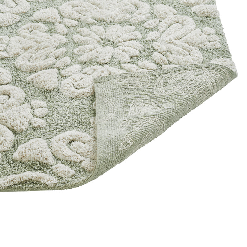 Chemash Premium 100% Cotton 1885 GSM 3-Piece Bath Rug Set, OEKO-TEX® Certified, Non-Slip Spray Latex Backing, Plush Tufted Bath Mats for Shower, Bathtub, Vanity, Sink & Toilet Areas, Super Absorbent, Machine Washable, Sage