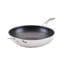 Circulon Clad Stainless Steel Stir Fry Pan with Hybrid SteelShield, 12.5 Inch, Silver