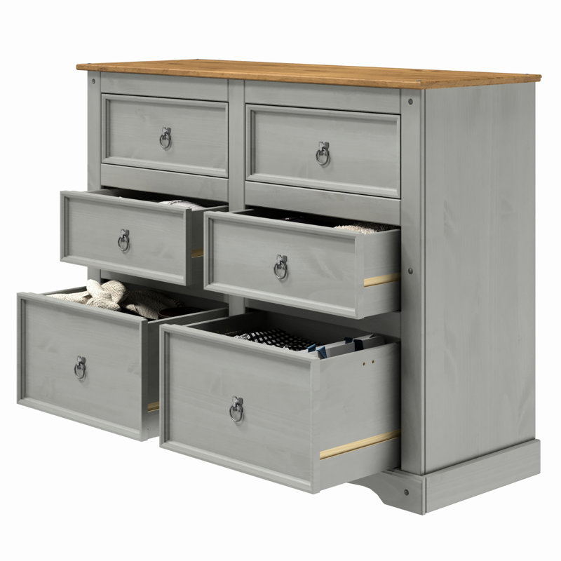 Commode 6 tiroirs Temarcus