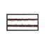 Rivero 8 Bottle Solid Wood Wall Mounted Wine Bottle Rack in Brown