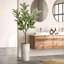Arbre artificiel en fleur noire et blanche-104345526