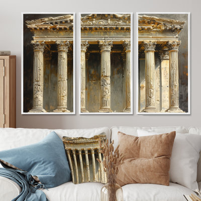 Ensemble de décorations murales Beige Roman