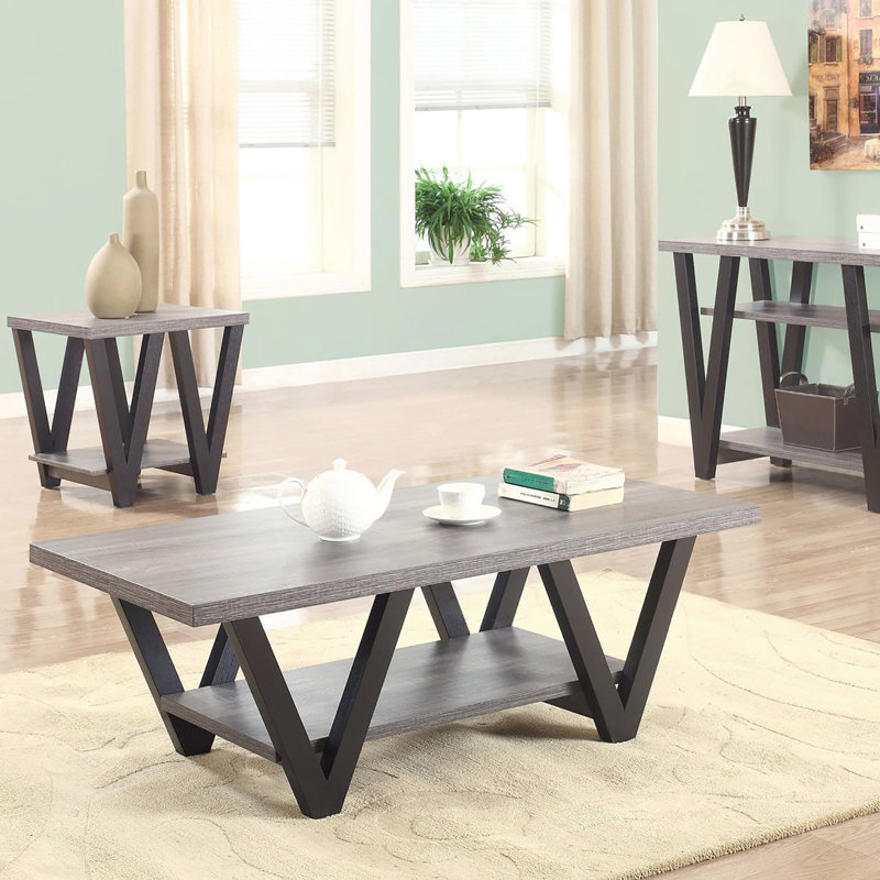Charming Grey And Black Console Table For Living Room Decor Stylish Rectangular In With Functionality Feature