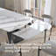 Table de salle à manger extensible 78,8 po à 110,2 po Moiser pour 10-12 avec plateau en pierre frittée-650849332