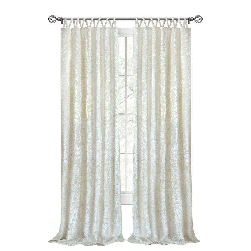 Room Darkening Curtain Pair, 52" W x 63" L, White