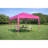 Durable 10x10ft Canopies & Gazebos With Frame, Portable Magenta Pop-up Tent For Outdoor Events