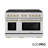 ZLINE Autograph 48 in. Paramount Dual Fuel Range with 8 Burner DuoPro Cooktop and Bronze Accents-116209073-116209070
